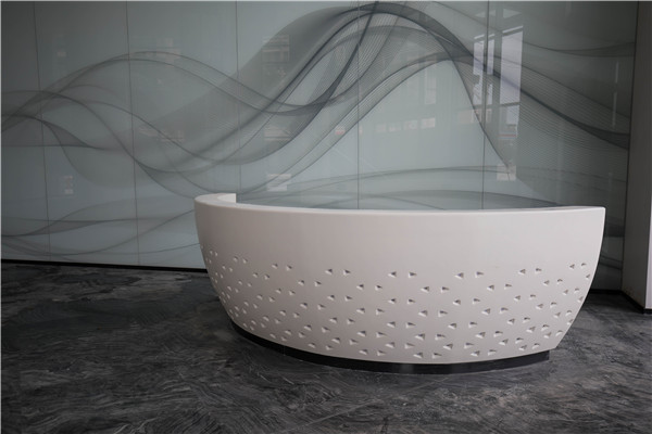 金沙城展示中心GRG圓柱、吧臺(tái)